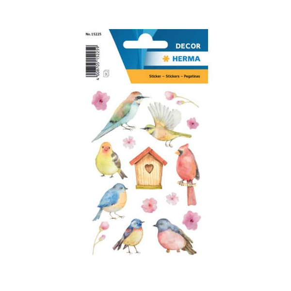 10 Stück Herma Aufkleber Vögel 4008705152259 Herma 48 Stück