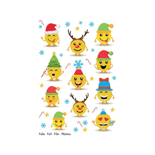 10 Stück Herma 15234 Sticker MAGIC Weihnachtsemojis - Folie 4008705152341 Herma 11 Stück