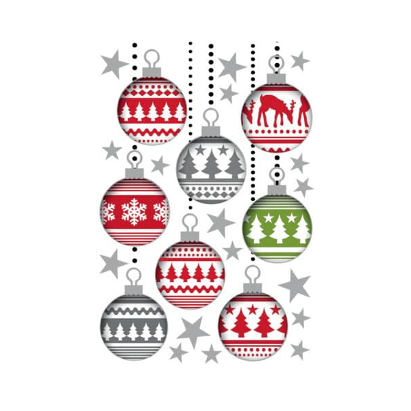 10 Stück Herma 15269 Sticker DECOR Christbaumkugeln 4008705152693 Herma 24 Stück