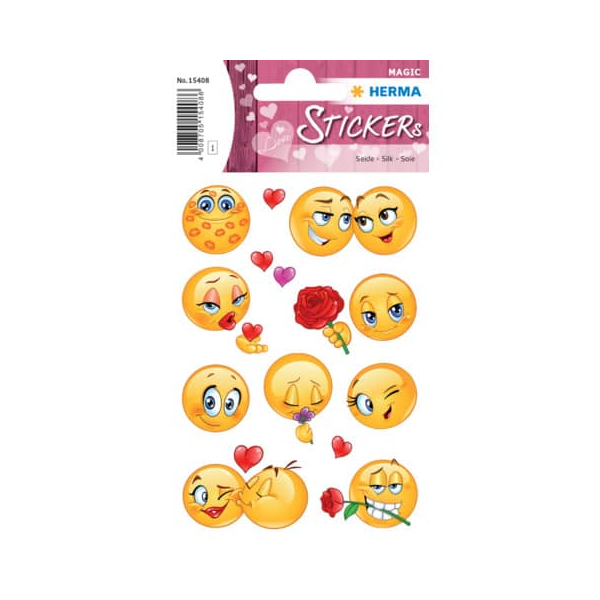 10 Stück Herma Sticker Magic Love Faces 4008705154086 Herma 12 Stück