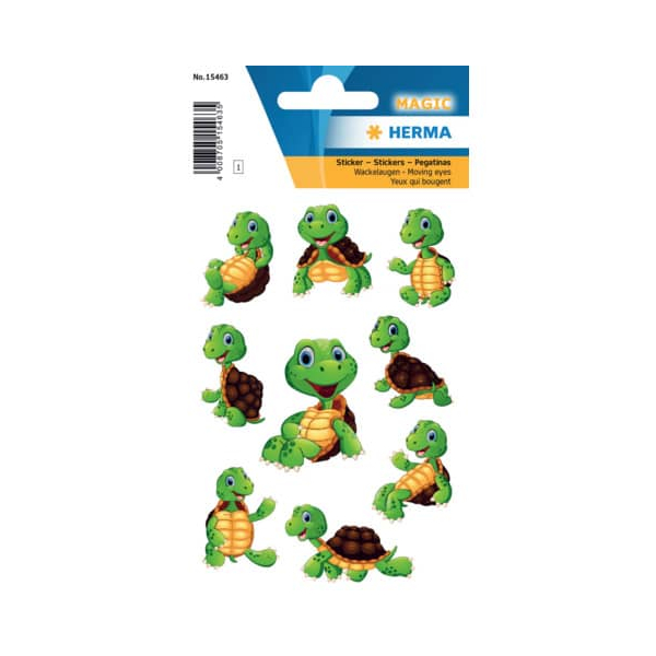 10 Stück Herma Sticker Little Turtle Wackelaugen 4008705154635 Herma 9 Stück