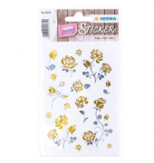 Sticker Edelrosen gold-silber