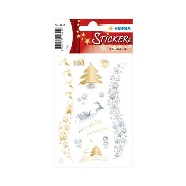 10 Stück Herma Weihnachtsetikett WEIHNACHTSZAUBER 4008705156424 Herma 14 Stück