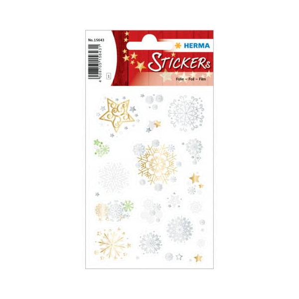 10 Stück Herma Weihnachtsetikett STERNENGESTÖBER 4008705156431 Herma