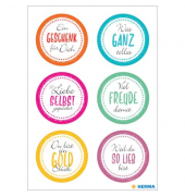 Sticker Glimmer Viel Freude damit