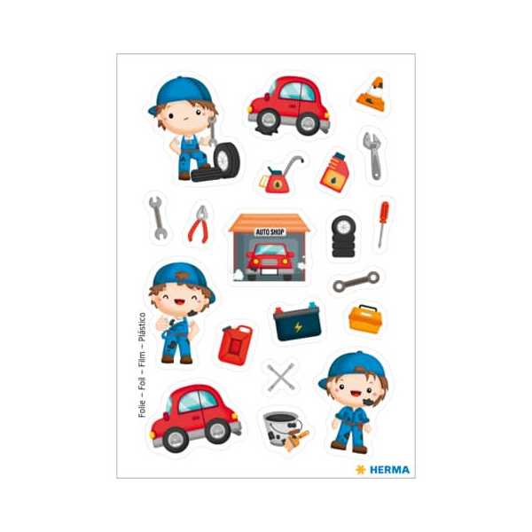 10 Stück Herma Sticker Der kleine Mechaniker 4008705156912 Herma 20 Stück