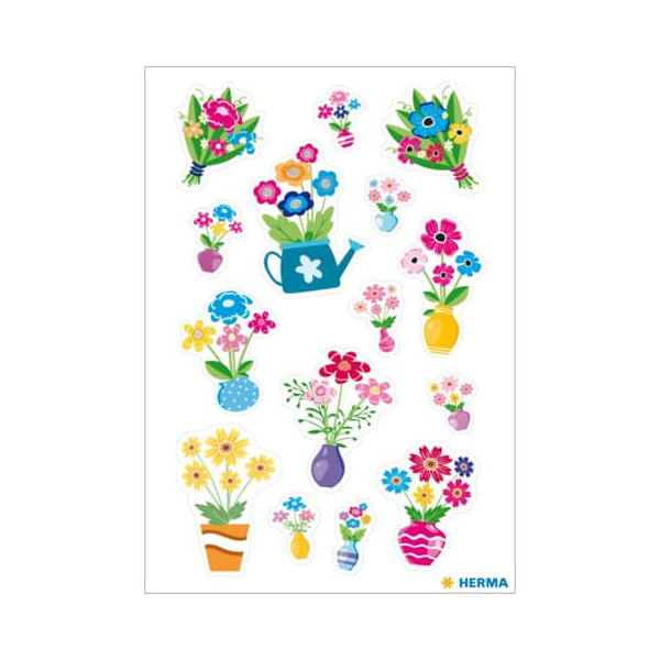 10 Stück Herma Aufkleber Blumen 4008705157063 Herma 15 Stück