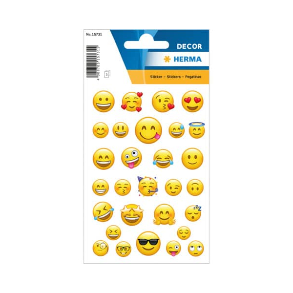 10 Stück Herma Aufkleber Emoji 4008705157315 Herma 87 Stück