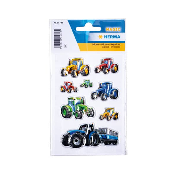 10 Stück Herma Sticker Traktoren Rennen 4008705157384 Herma 8 Stück