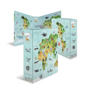 Motivordner Weltkarte Weltkarte 19274, A4 70mm breit