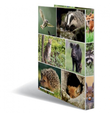 Ringbuch Waldtiere Waldtiere 19477, A4 2 Ringe 25mm Ring-&Oslash; Karton motiv
