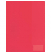 Schnellhefter - A4, PP, transluzent rot