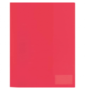 Schnellhefter HERMA Schnellhefter Transluzent 19490, A4, rot - transluzent, Kunststoff, Vorderdeckel rot - transluzent