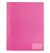 Schnellhefter 19491, A4, pink, Kunststoff, Vorderdeckel transluzent Schnellhefter 19491, A4, pink, Kunststoff, Vorderdeckel transluzent