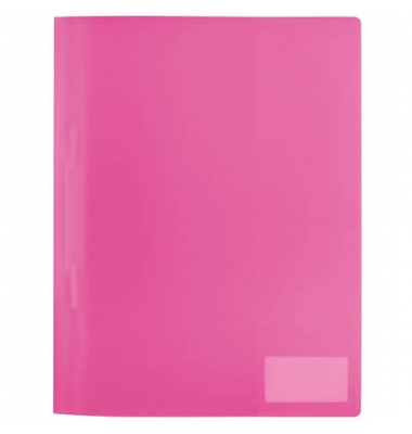 Schnellhefter 19491, A4, pink, Kunststoff, Vorderdeckel transluzent