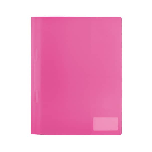 3 Stück Herma Schnellhefter HERMA Schnellhefter Transluzent 19491, A4, pink - transluzent, Kunststoff, Vorderdeckel pink - transluzent 4008705