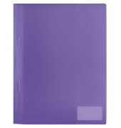 Schnellhefter 19498, A4, violett, Kunststoff, Vorderdeckel transluzent