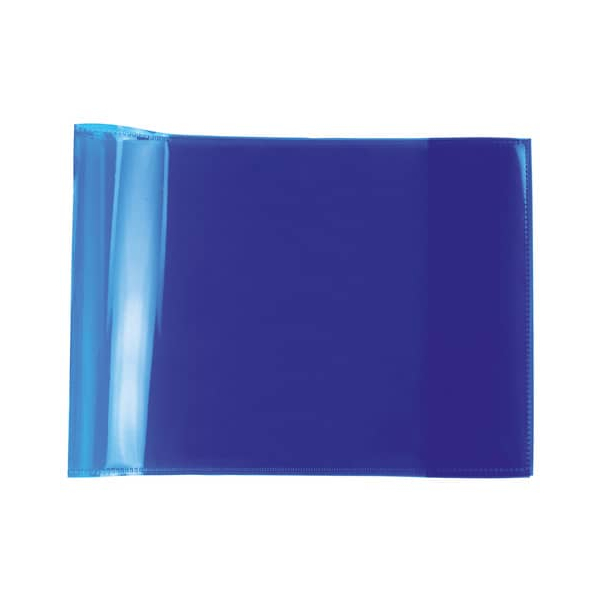 10 Stück Herma Heftumschlag PLUS quer transparent blau Kunststoff DIN A5 4008705196185 Herma