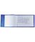 HERMA Heftumschlag PLUS quer transparent blau Kunststoff DIN A5
