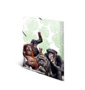 Gummizugmappe Sammelmappe A4 PP 19960, A4 farbig sortiert Polypropylen (PP), mit 3 Einschlagklappen