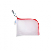 Reißverschlusstasche A6 19x14cm rot