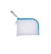 Reißverschlusstasche A6 19x14cm blau