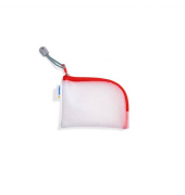 Reißverschlusstasche A7 14x10cm rot