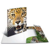 Heftbox 7137, A4 Leoparden, Polypropylen (PP)