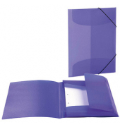 Heftbox 19581, A4 lila transparent, Polypropylen (PP)