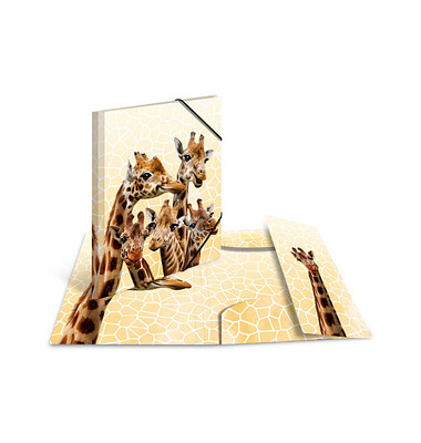 Heftbox 19957, A4 giraffen, Polypropylen (PP)
