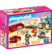 Playmobil Dollhouse 70207 Gemütliches Wohnzimmer Spielfiguren-Set