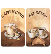 Herdabdeckplatten Kaffee braun
