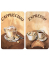 Herdabdeckplatten Kaffee braun