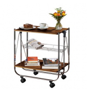 Servierwagen Dinett Deluxe braun 68,0 x 40,6 x 70,0 cm