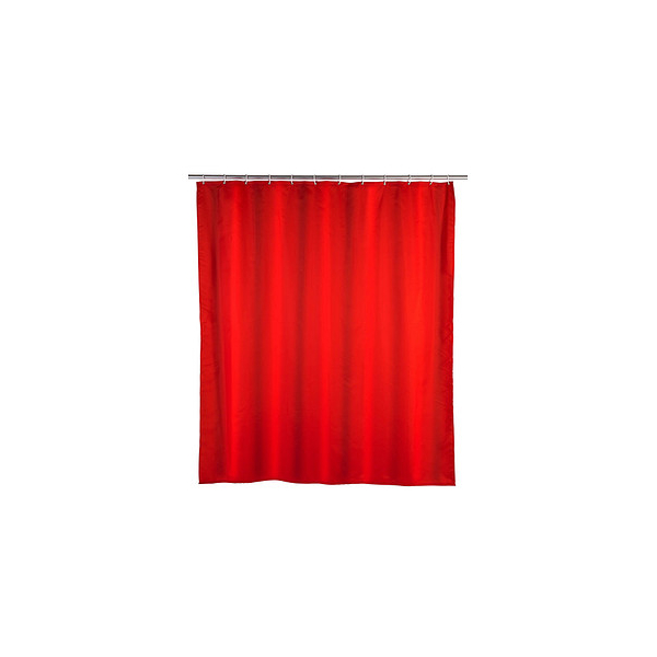 4008838120484 - Anti-Schimmel Duschvorhang Uni Red Textil (Polyester) 180 x 200 cm waschbar Rot Polyester rot - rot - Wenko 4008838120484 - Anti-Schimmel Duschvorhang Uni Red Textil (Polyester) 180 x 200 cm waschbar Rot Polyester rot - rot - Wenko