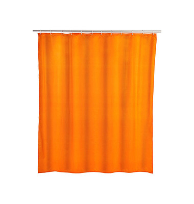 WENKO Duschvorhang orange 180,0 x 200,0 cm