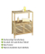 WENKO Beistellregal Norway walnuss 67,5 x 35,5 x 86,0 cm