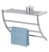 WENKO Wandregale Pescara silber 56,0 x 21,5 x 46,0 cm