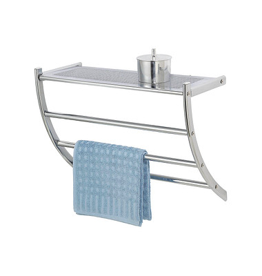 WENKO Wandregale Pescara silber 56,0 x 21,5 x 46,0 cm