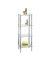 WENKO Badregal Yago silber 40,0 x 30,0 x 104,0 cm