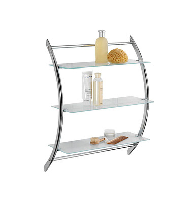 WENKO Wandregal Vermont silber 57,0 x 22,0 x 71,0 cm