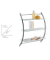 WENKO Wandregal Vermont silber 57,0 x 22,0 x 71,0 cm