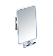 WENKO Wand-Kosmetikspiegel Quadro silber