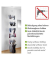WENKO Teleskop-Schuhregal Achilles weiß, grau 30,0 x 30,0 x 100,0 - 300,0 cm
