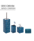 WENKO WC-Garnitur Cordoba blau Stein