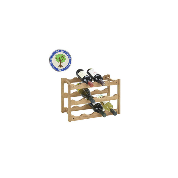 4008838186152 - Weinregal Norway aus Walnussholz für 12 Flaschen massiv Braun Walnussholz walnuss - braun - Wenko 4008838186152 - Weinregal Norway aus Walnussholz für 12 Flaschen massiv Braun Walnussholz walnuss - braun - Wenko