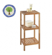 WENKO Beistellregal Norway walnuss 36,0 x 36,0 x 79,0 cm