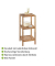WENKO Beistellregal Norway walnuss 36,0 x 36,0 x 79,0 cm