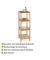 WENKO Beistellregal Norway walnuss 36,0 x 36,0 x 112,0 cm