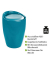 Hocker 20625100 Candy, petrol, bis 120kg